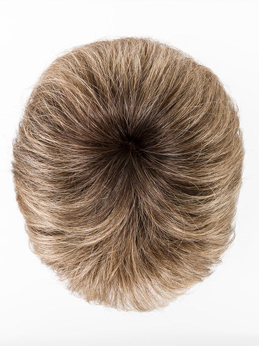 DARK SAND ROOTED 12.14.20 |  DARK SAND ROOTED 12.14.20 | Lightest Brown and Medium Ash Blonde with Light Strawberry Blonde Blend with Shaded Roots