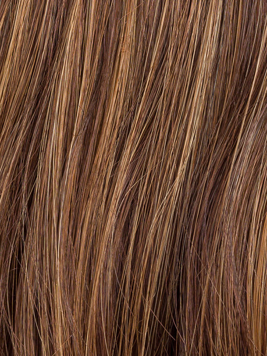 CHOCOLATE ROOTED 830.27.33 | Medium Brown, Light Auburn, Dark Strawberry Blonde, and Dark Auburn Blend with Shaded Roots