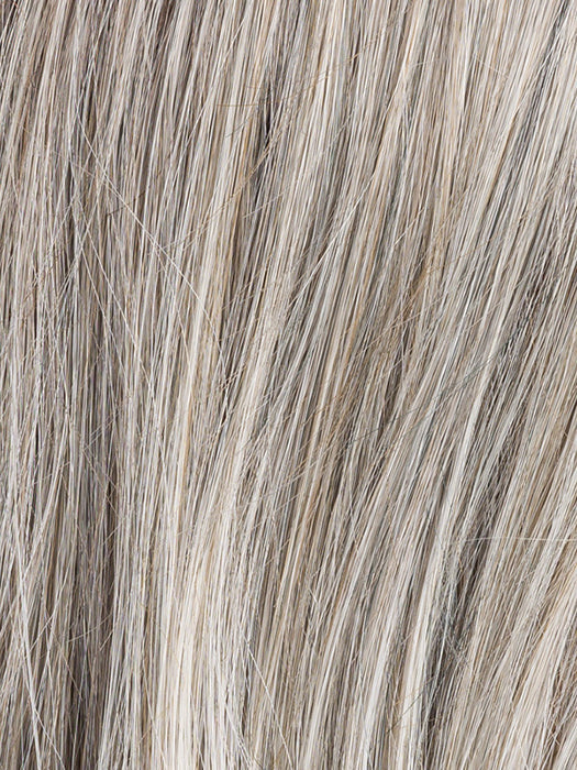 METALLIC BLONDE TIPPED 51.60.101 | Black/Dark Brown/Lightest Brown and Pearl White and Pearl Platinum with Grey Blend and Lighter Tipped Ends and Shaded Roots